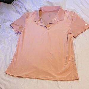 Nike Women's Light Pink Button Down Shirt